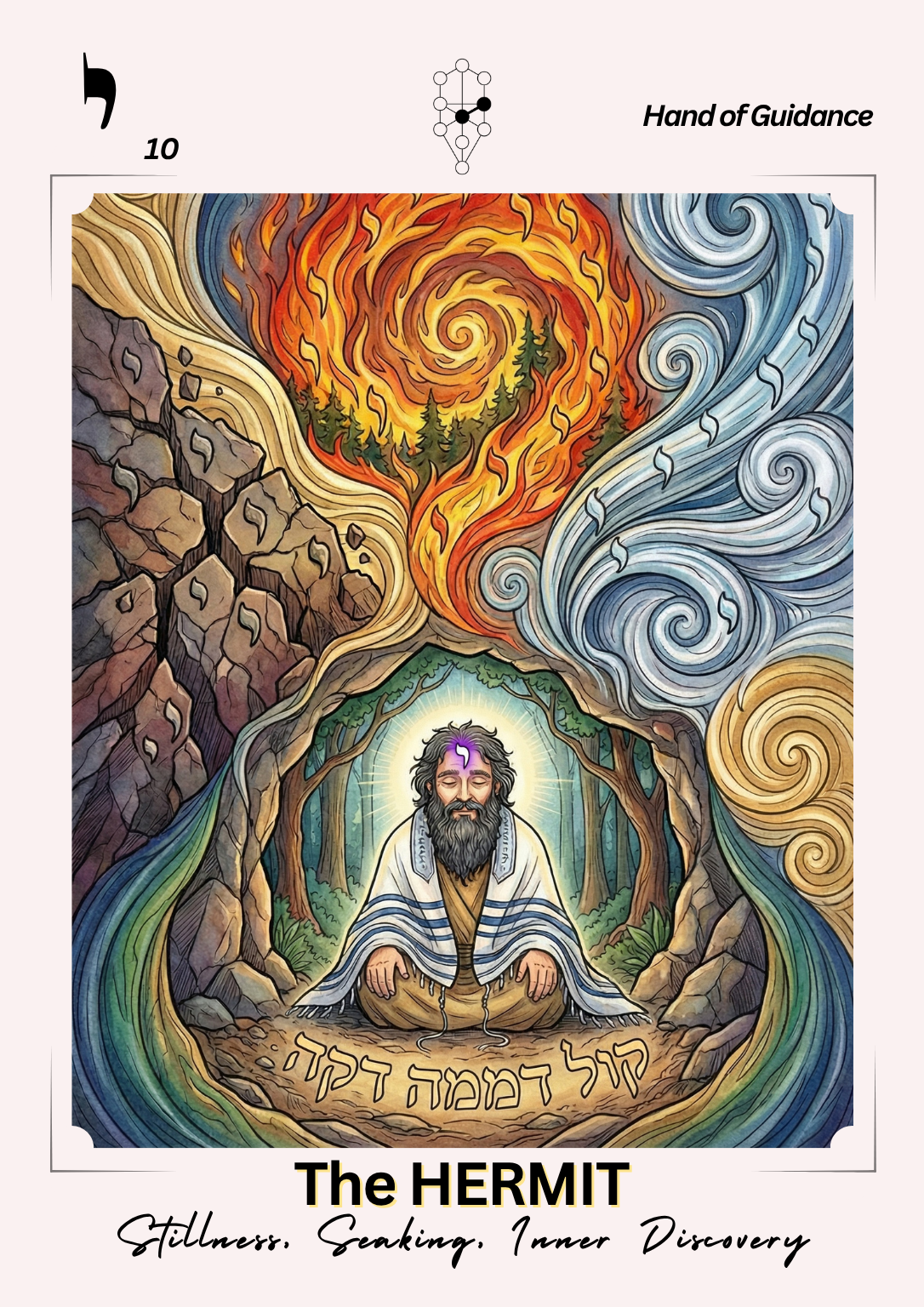 The Beast — Card 16, Eye of the Beast. Azazel atop the Golden Calf with worshippers prostrating below, Yetzer Hara written across its belly.